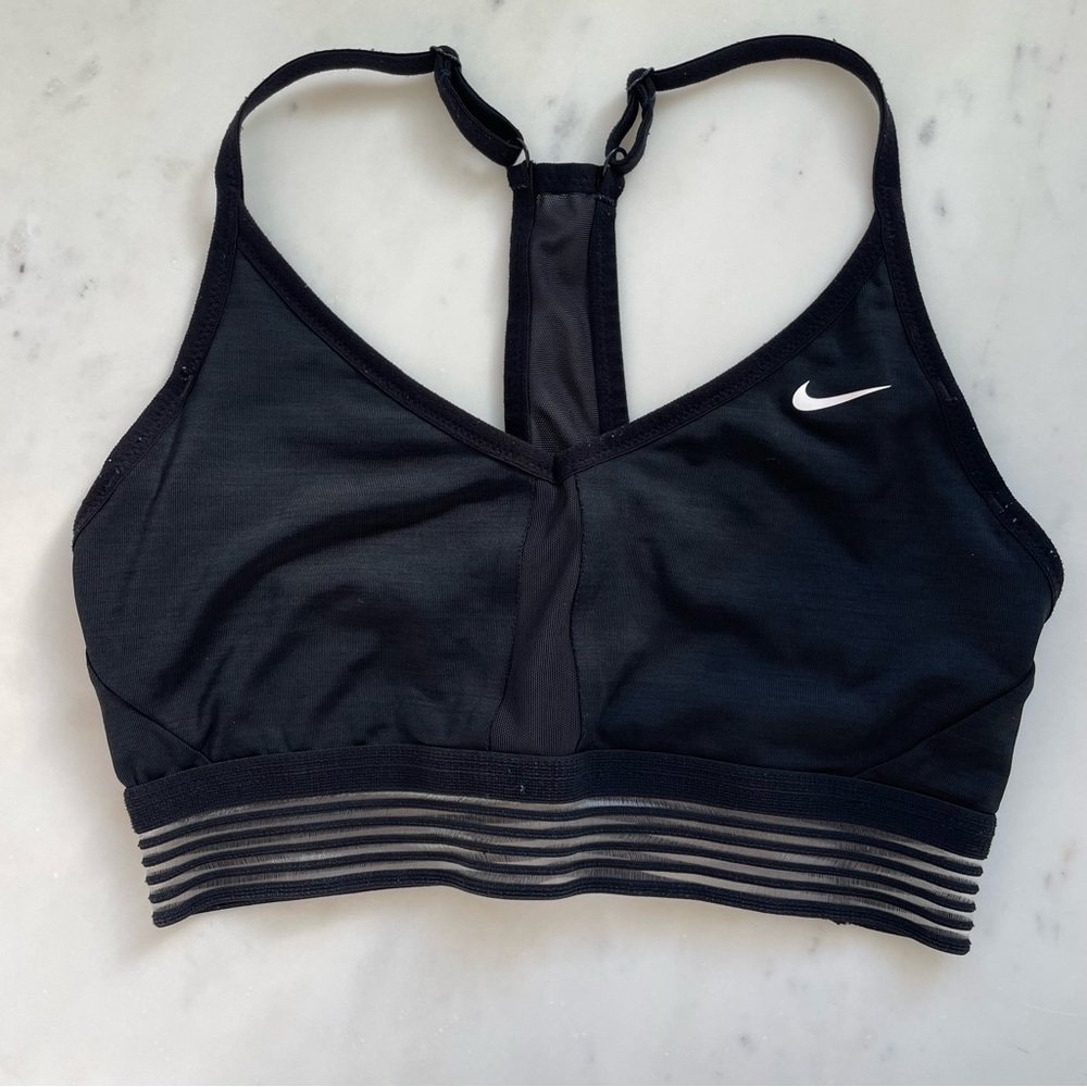 Nike Sports Bra Size Medium Black Racerback